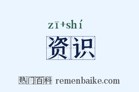 资识是什么意思的图片